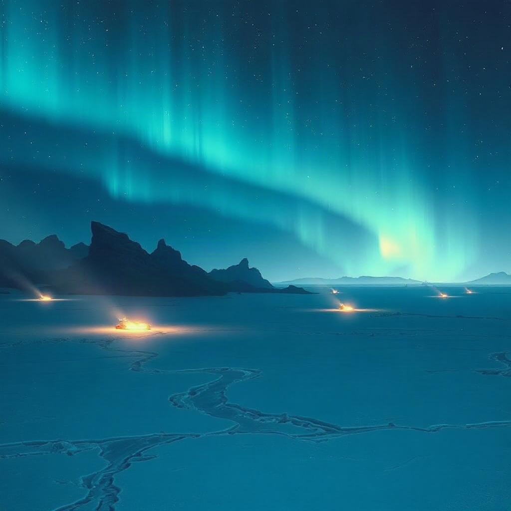 Frozen zone outpost lights